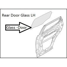 Glass ( Rear Door Glass LH )  