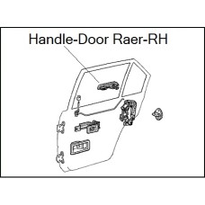 Handle RH ( Handle Rear Door Outside RH )  