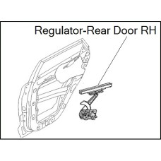 Regulator( Door Regulator Rear RH ) Regulator( Door Regulator Rear RH )