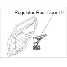 Regulator( Door Regulator Rear LH )  