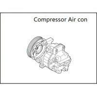 Compressor ( Compressor-Air Con Pump ) Mitsubishi Airtrek 2001 CU2W Compressor ( Compressor-Air Con Pump ) Mitsubishi Airtrek 2001 CU2W